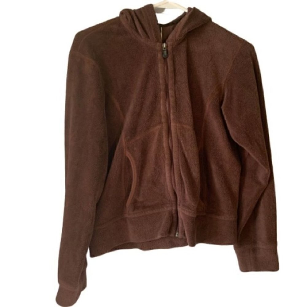 Patagonia Rhythm Full Zip Fleece Hoodie Brown